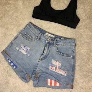 PacSun denim shorts